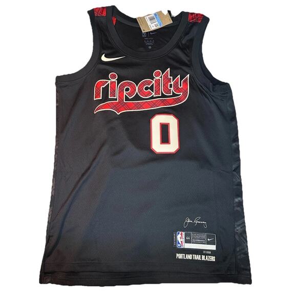 Nike Damian Lillard Portland Trail Blazers Rip City Edition NBA Jersey Size 44 - Picture 5 of 9